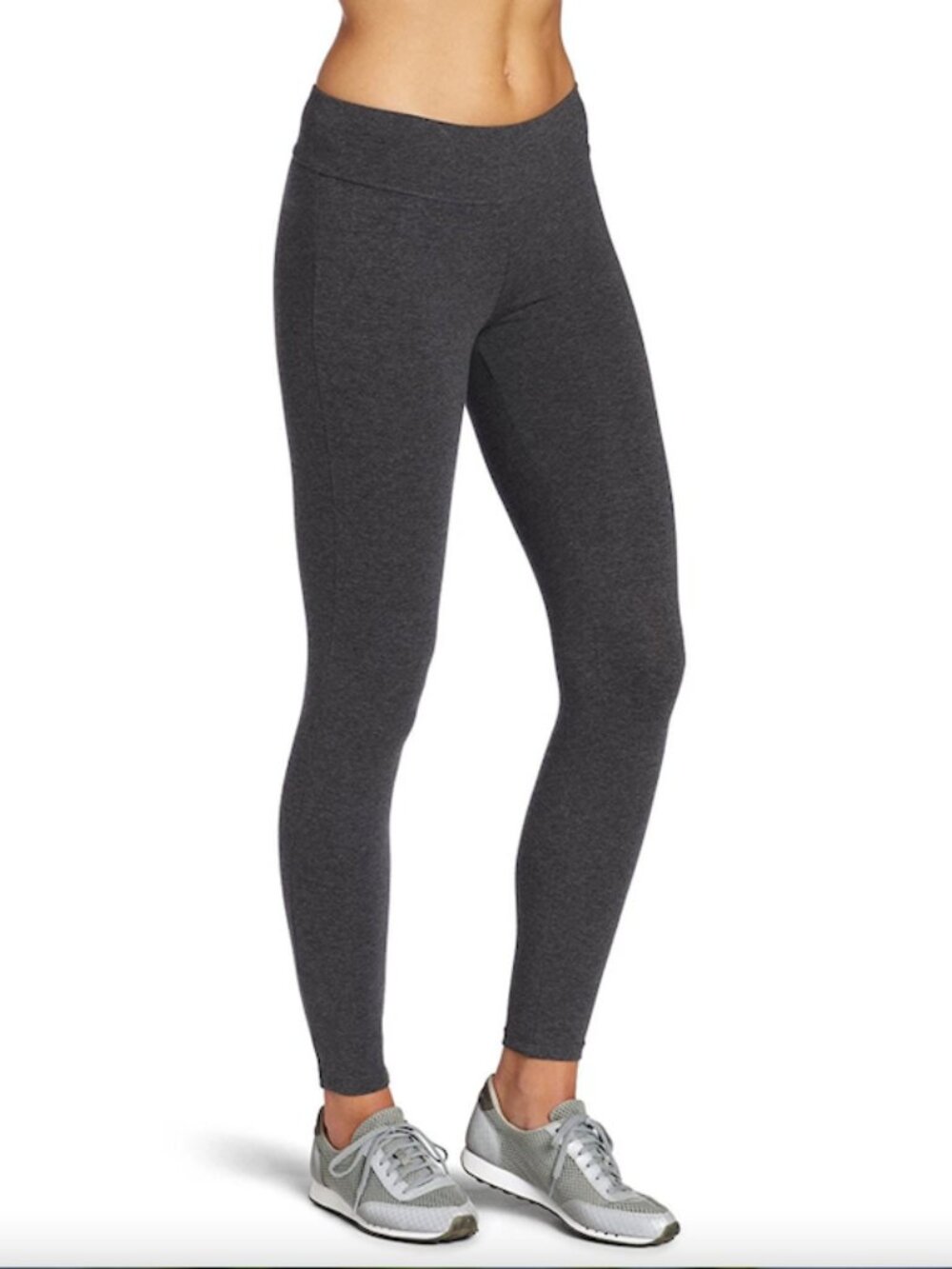 NEW Spalding Women's Cotton Blend Full Length Legging Charcoal- Small